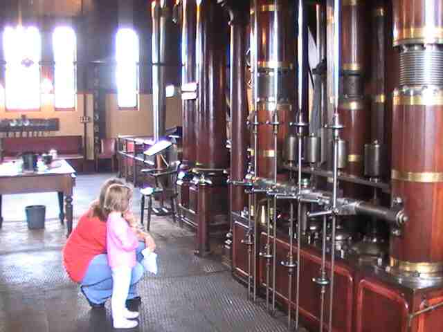 This is one big engine stretching five floors high - and it works!!