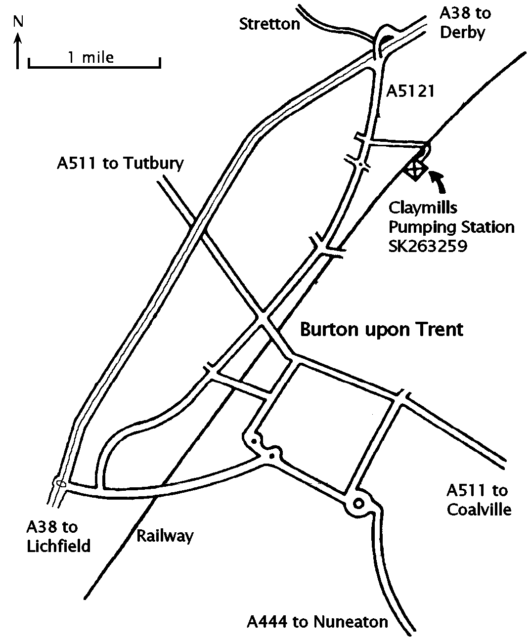Picture of Claymills Location map