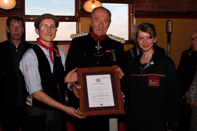 The certificate, signed by Her Majesty, was presented by The Vice Lord-Lieutenant of Staffordshire, Colonel Michael Beatty, to two of our Junior Engineers, Paris Alexander and Christian Mason