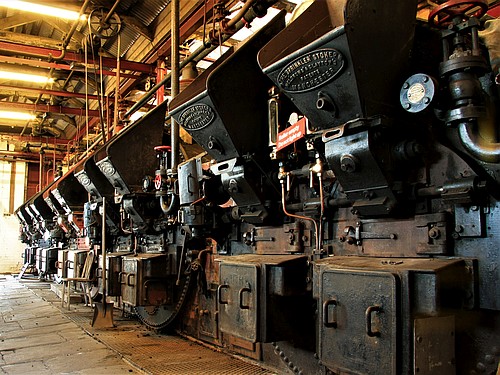Boilers 1-3 (unrestored) Boilers 4,5 (restored)